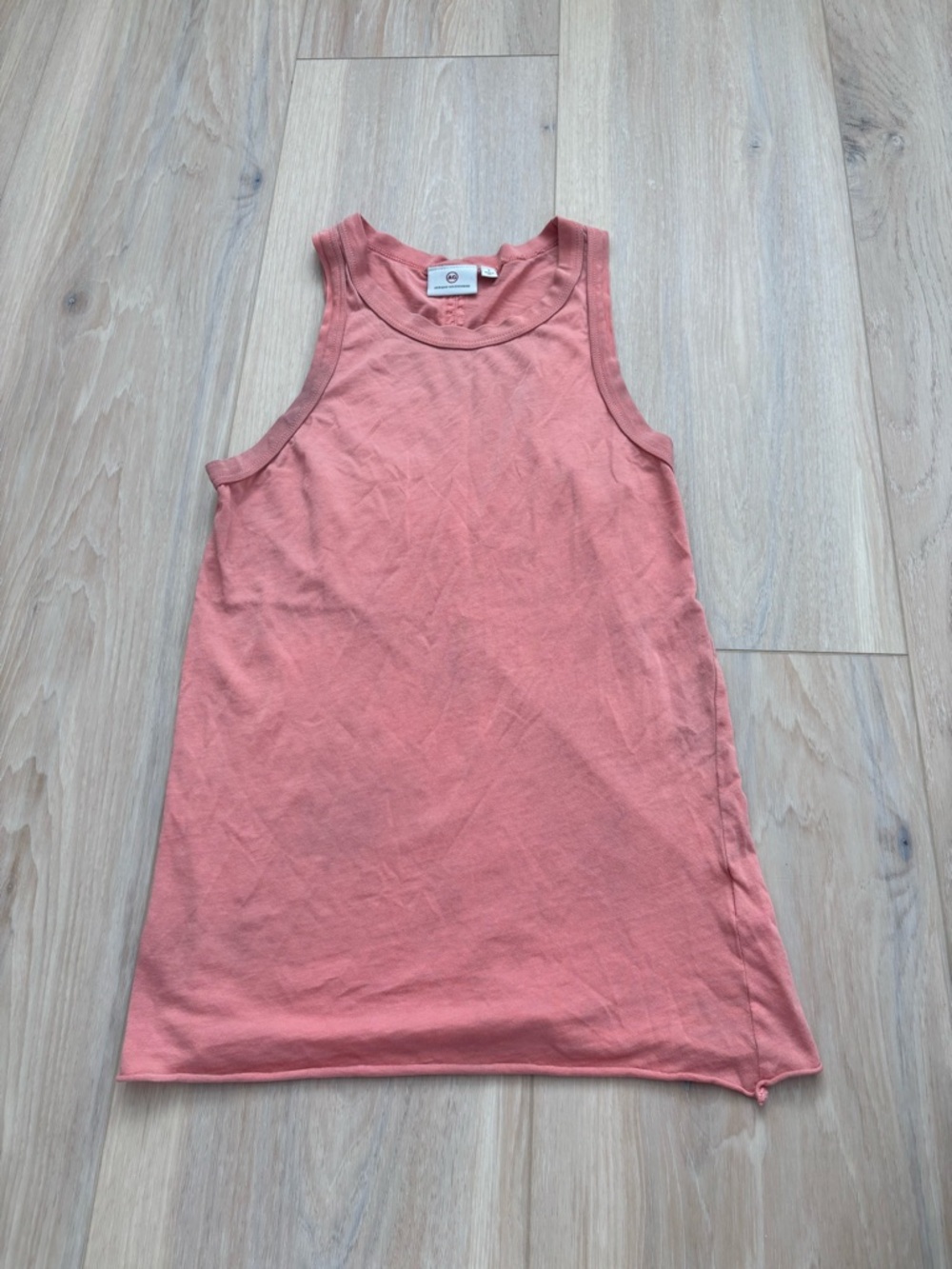 AG Adriano Goldschmied Pink Tank Top Size Small Made in USA